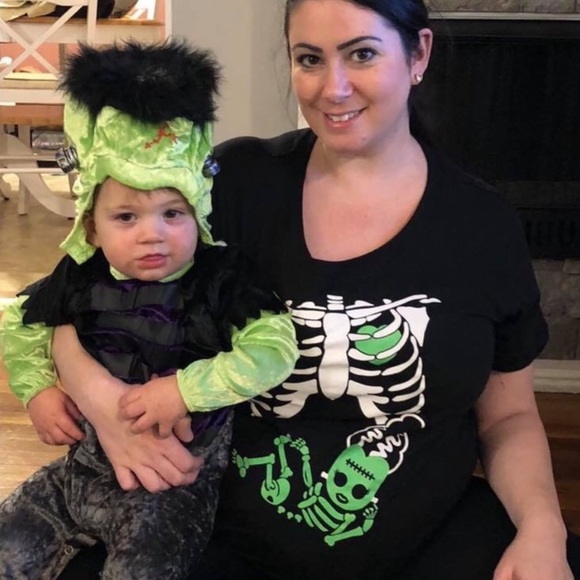 Bride of Frankenstein Maternity Halloween Shirt - Picture 6 of 6